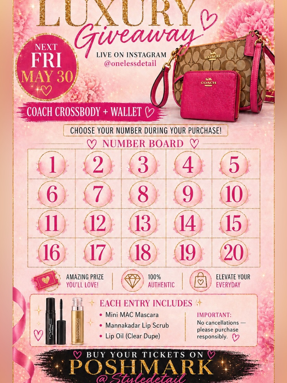 PICK YOUR NUMBER FOR LIVE 🩷 BEAUTY BUNDLE IS WHAT YOU LL RECEIVE ‼️
